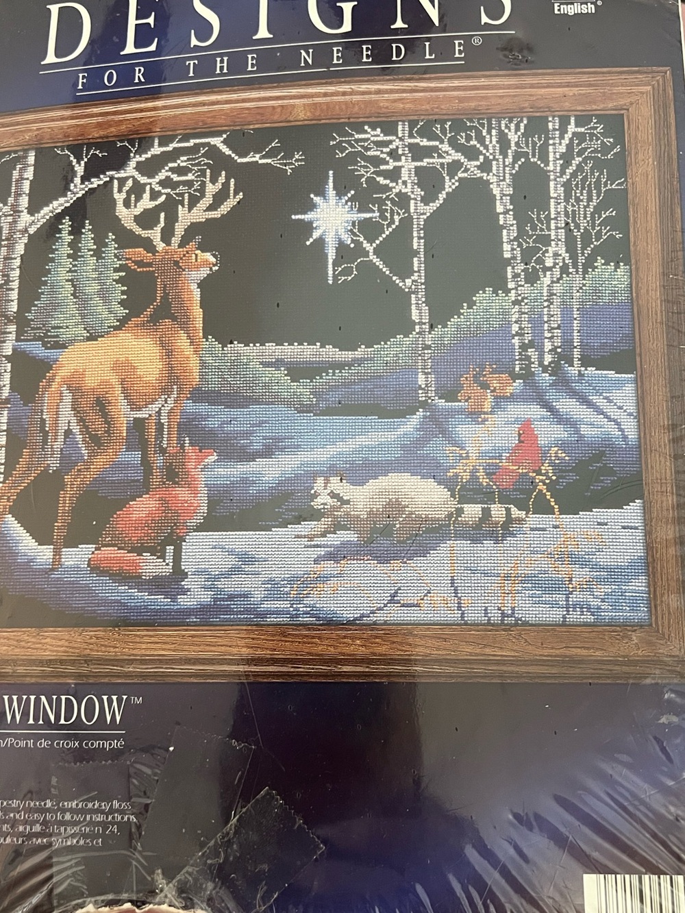 Winter Wildlife Cross Stitch Kit - Blue